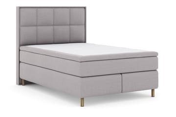 Select No 5 Komplett Sängpaket 140x200 Fast/Medium Latex - Ljusgrå/Koppar - Products - Möbler - Säng - Kontinentalsäng