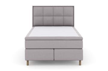 Select No 5 Komplett Sängpaket 140x200 Fast/Medium Latex - Ljusgrå/Koppar - Products - Möbler - Säng - Kontinentalsäng