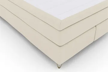 Select No 5 Komplett Sängpaket 160x200 Fast/Medium Watergel - Beige/Metall V-form - Products - Möbler - Säng - Kontinentalsäng