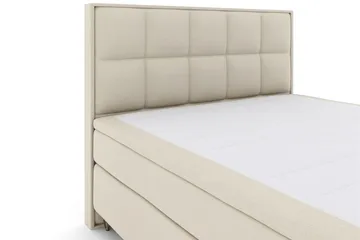 Select No 5 Komplett Sängpaket 180x200 Medium Latex - Beige/Metall V-form - Products - Möbler - Säng - Kontinentalsäng