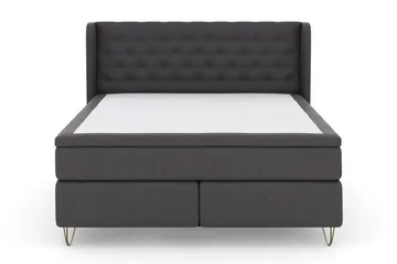 V-formade Metallben,Kopparben - Mörkgrå