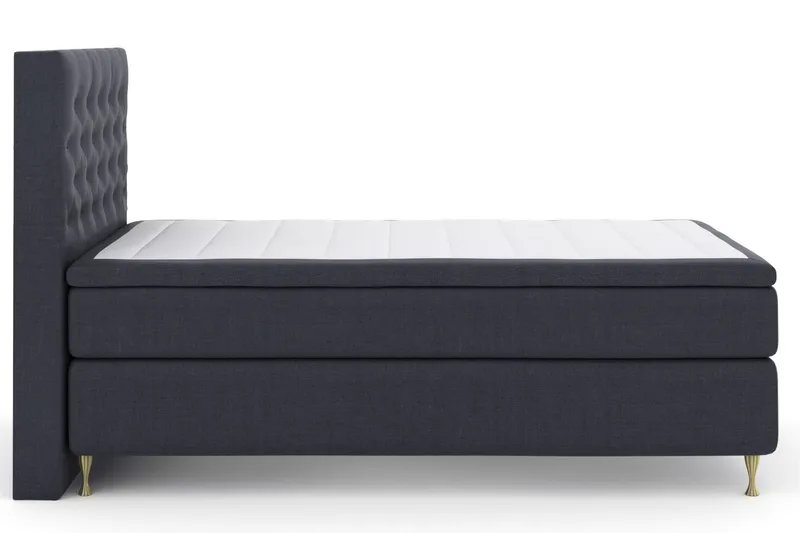 Select No 5 Kontinentalsäng 120x200 Medium Latex, Blå/Guld