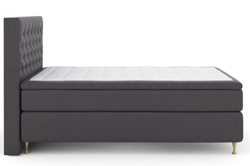 Select No 5 Kontinentalsäng 140x200 Fast/Medium Latex - Mörkgrå/Guld - Products - Möbler - Säng - Kontinentalsäng