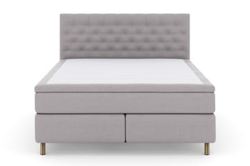 Select No 5 Kontinentalsäng 160x200 Fast Latex - Ljusgrå/Koppar - Products - Möbler - Säng - Kontinentalsäng