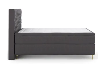 Select No 6 Kontinentalsäng 120x200 Fast Watergel - Mörkgrå - Products - Möbler - Säng - Enkelsäng