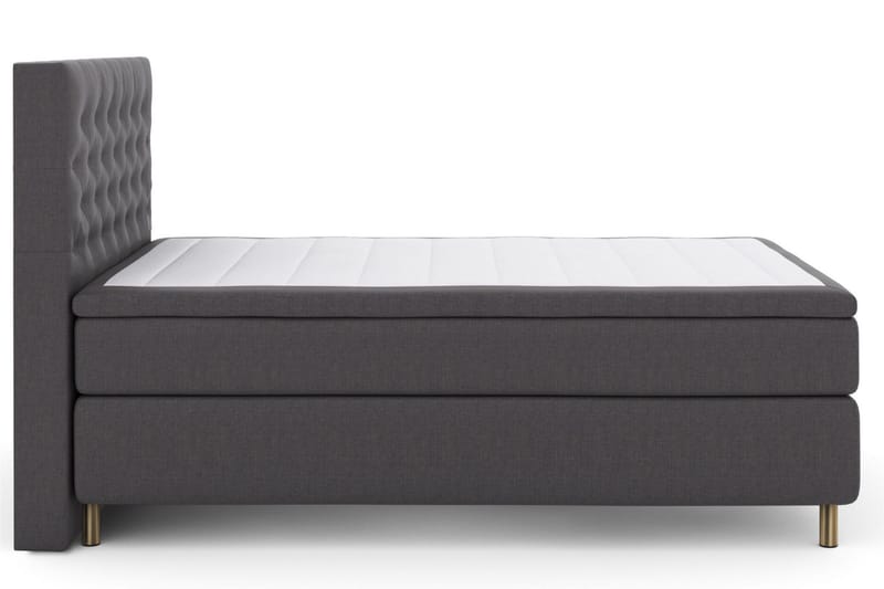 Select No 6 Kontinentalsäng 140x200 F/M Memory/Pocket - Mörkgrå/Koppar - Products - Möbler - Säng - Kontinentalsäng