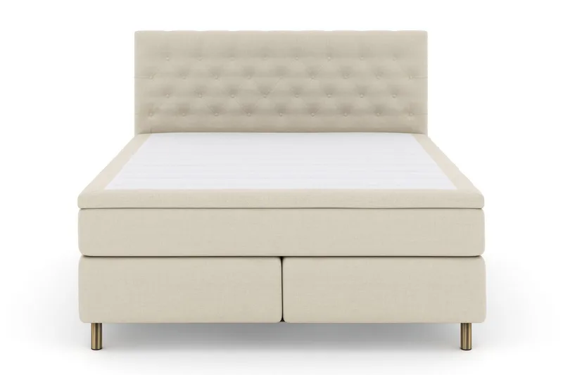 Select No 6 Kontinentalsäng 180x200 Fast/Medium Latex/Memory, Beige/Koppar