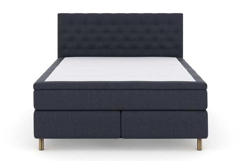 Select No 6 Kontinentalsäng 210x210 Fast Memory/Pocket, Blå/Koppar