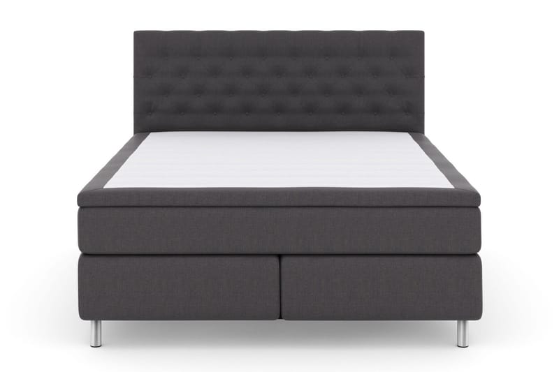 Select No 6 Kontinentalsäng 210x210 Fast Watergel - Mörkgrå/Metall - Products - Möbler - Säng - Kontinentalsäng