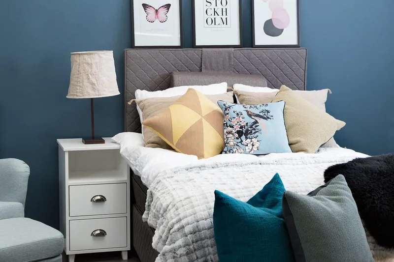 Sundborn Kontinentalsäng 120x200 cm - Grå - Products - Möbler - Säng - Enkelsäng