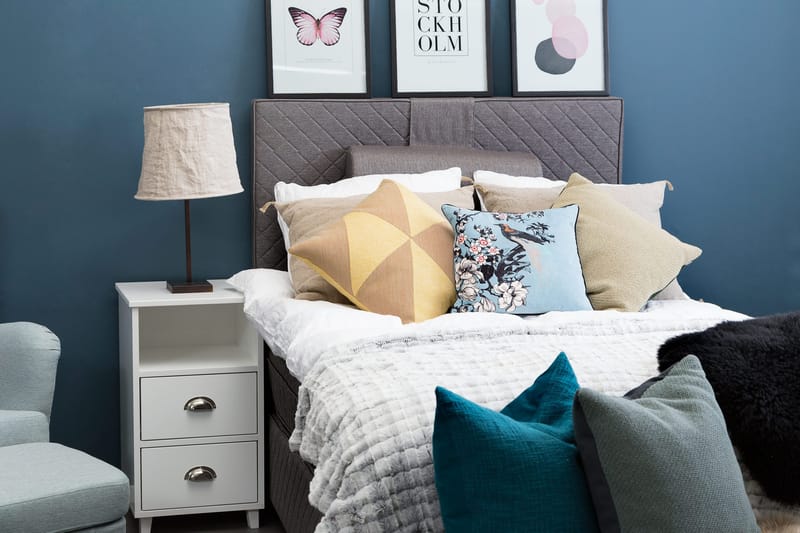 Sundborn Kontinentalsäng 120x200 Valbar - Grå - Products - Möbler - Säng - Enkelsäng