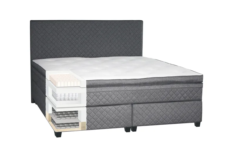 Sundborn Kontinentalsäng 180x200 cm - Grå - Products - Möbler - Säng - Kontinentalsäng