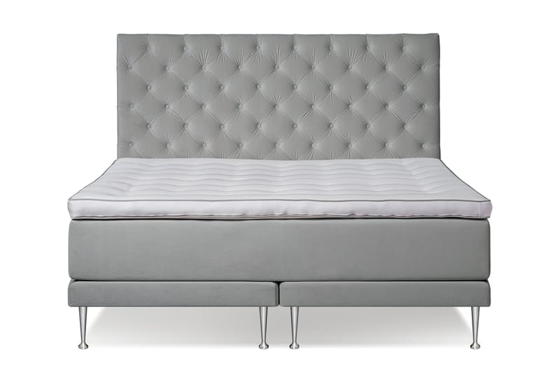 Victoria Komplett Sängpaket 180x200, Ljusgrå