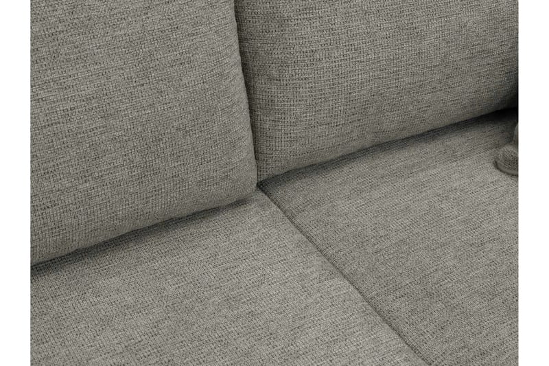 Barile Bäddsoffa Dubbeldivan 4-sits i Plysch - Grå - Products - Möbler - Soffa - Bäddsoffa - U bäddsoffa