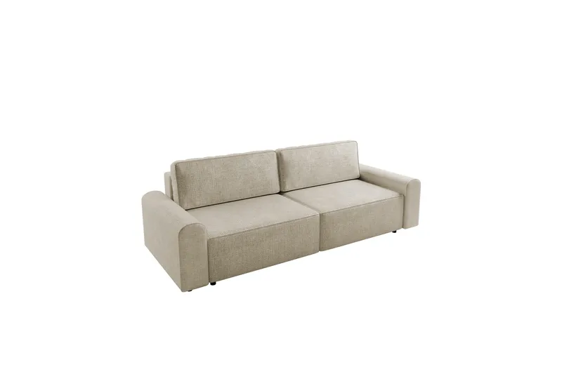 Bella Bäddsoffa 3-sits i Plysch, Beige
