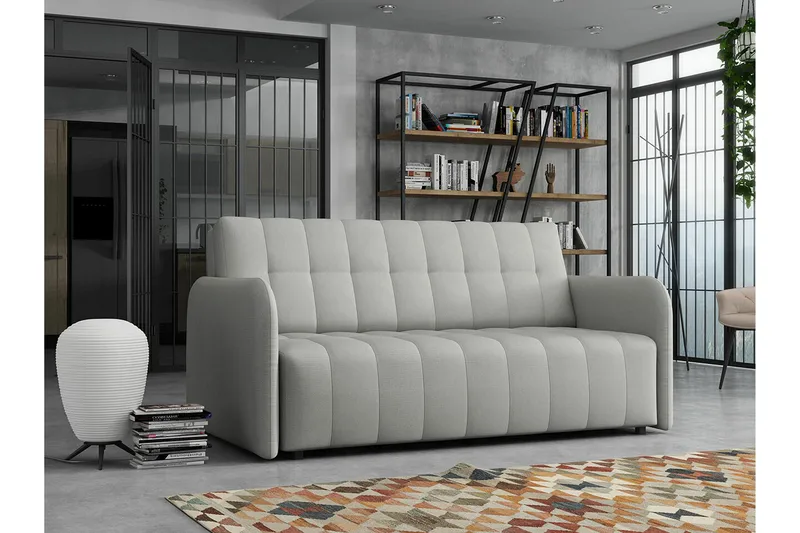 Denegal 3-sits Bäddsoffa Ljusgrå - Products - Möbler - Soffa - Bäddsoffa - 3 sits bäddsoffa