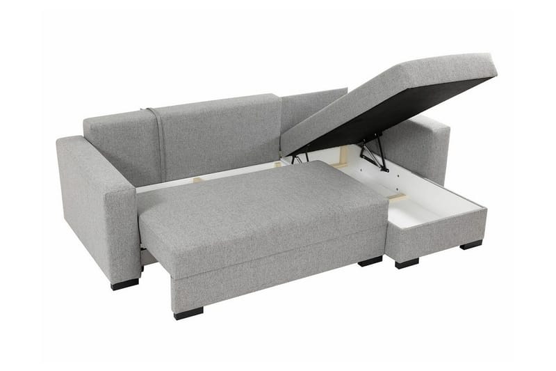 Denegal 3-sits Hörnbäddsoffa - Ljusbrun - Products - Möbler - Soffa - Bäddsoffa - Hörnbäddsoffa