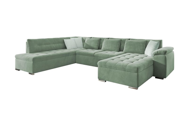 Dynir 4-sits Bäddsoffa - Grön - Products - Möbler - Soffa - Bäddsoffa - Bäddsoffa divan