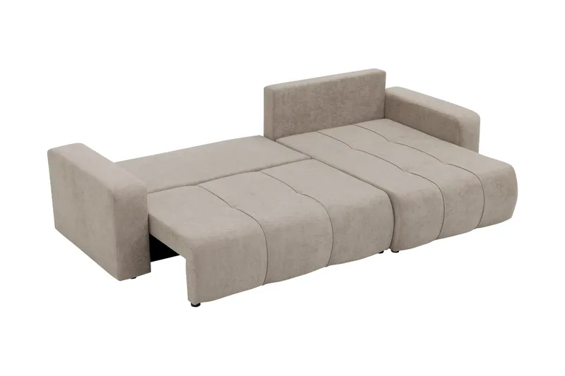 Flo Bäddsoffa med Divan 3-sits - Grå - Products - Möbler - Soffa - Bäddsoffa - Bäddsoffa divan