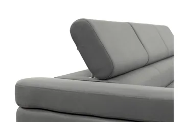 Gabina Bäddsoffa 3-sits i Plysch - Blå - Products - Möbler - Soffa - Bäddsoffa - 3 sits bäddsoffa