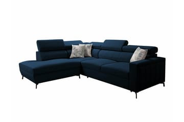 Galbally 3-sits Hörnbäddsoffa Dark blue - Products - Möbler - Soffa - Bäddsoffa - Bäddsoffa längsbäddad