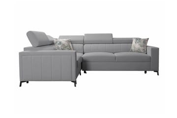 Galbally 3-sits Hörnbäddsoffa Ljusgrå - Products - Möbler - Soffa - Bäddsoffa - Hörnbäddsoffa