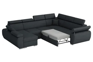 Halliday Hörnsoffa Vänster - Mörkgrå - Products - Möbler - Soffa - Bäddsoffa - Hörnbäddsoffa