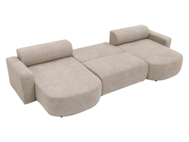 Hanish Bäddsoffa Dubbeldivan 5-sits - Grå - Products - Möbler - Soffa - Bäddsoffa - U bäddsoffa