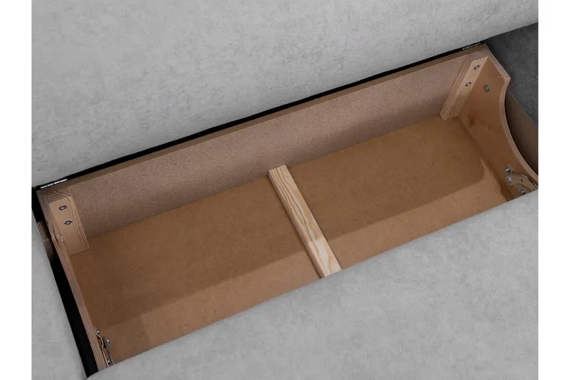 Hanish Bäddsoffa med Divan 3-sits - Grå - Products - Möbler - Soffa - Bäddsoffa - Bäddsoffa divan