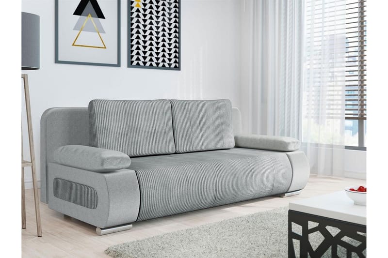 Kintore 2-sits Bäddsoffa Grey - Products - Möbler - Soffa - Bäddsoffa - Bäddsoffa längsbäddad
