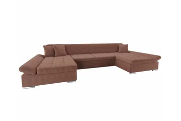 Kintore 4-sits Hörnbäddsoffa Brown - Products - Möbler - Soffa - Bäddsoffa - Hörnbäddsoffa
