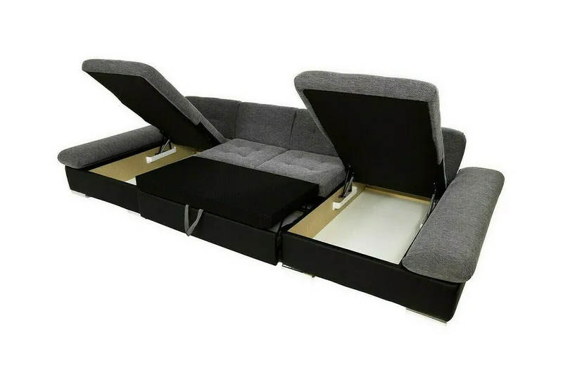 Kintore 4-sits Hörnbäddsoffa Grey - Products - Möbler - Soffa - Bäddsoffa - Bäddsoffa längsbäddad