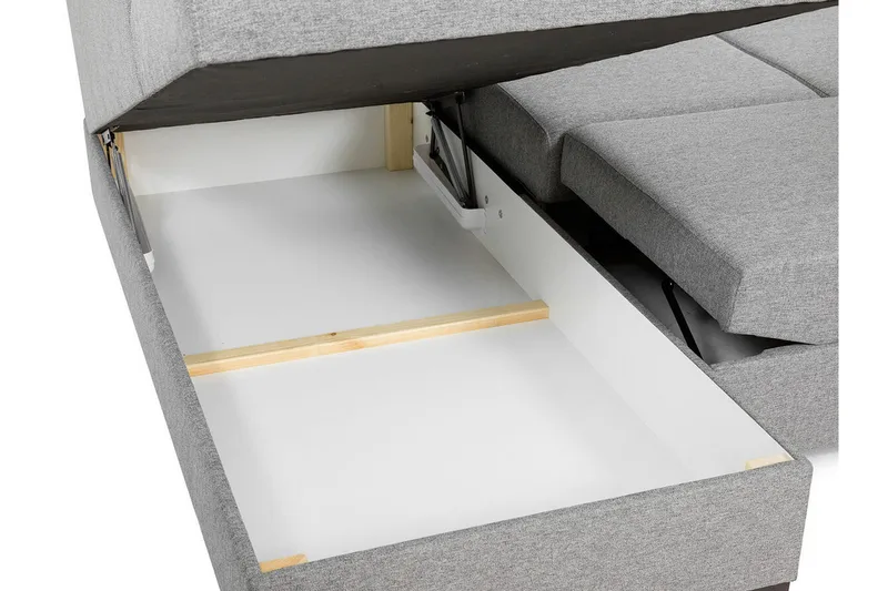 Kintore 6-sits Hörnbäddsoffa White - Products - Möbler - Soffa - Bäddsoffa - Hörnbäddsoffa