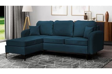 Knocklong 3-sits Hörnbäddsoffa Dark blue - Products - Möbler - Soffa - Bäddsoffa - Hörnbäddsoffa