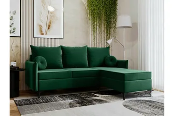 Knocklong 3-sits Hörnbäddsoffa - Grön - Products - Möbler - Soffa - Bäddsoffa - Bäddsoffa divan