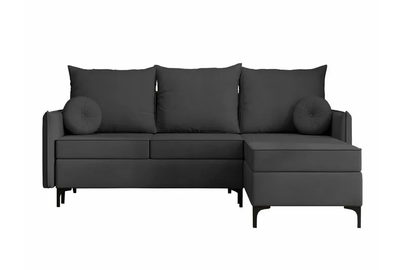 Knocklong 3-sits Hörnbäddsoffa, Mörkgrå