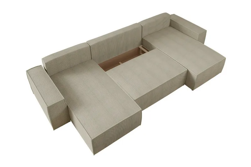 Knocklong 4-sits Hörnbäddsoffa - Grå - Products - Möbler - Soffa - Bäddsoffa - Hörnbäddsoffa