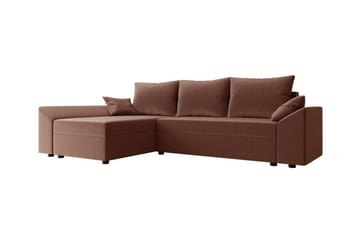 Midfeld 3-sits Hörnbäddsoffa Brown - Products - Möbler - Soffa - Bäddsoffa - Hörnbäddsoffa