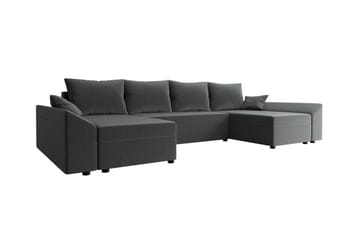 Midfeld 4-sits Hörnbäddsoffa Dark grey - Products - Möbler - Soffa - Bäddsoffa - Hörnbäddsoffa