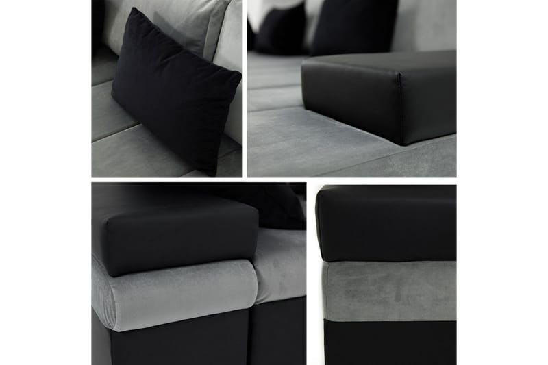 Naoma Bäddsoffa Höger - Blå - Products - Möbler - Soffa - Bäddsoffa - Bäddsoffa divan