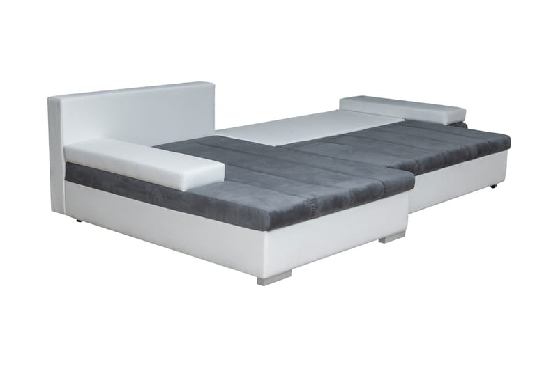 Naoma Bäddsoffa med Divan 4-sits - Grå - Products - Möbler - Soffa - Bäddsoffa - Bäddsoffa divan