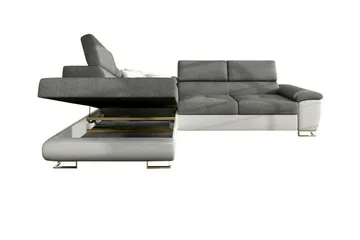 Reginia 3-sits Hörnbäddsoffa Ljusgrå - Products - Möbler - Soffa - Bäddsoffa - Hörnbäddsoffa