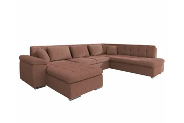 Sakri 5-sits Hörnbäddsoffa Light brown - Products - Möbler - Soffa - Bäddsoffa - Bäddsoffa divan
