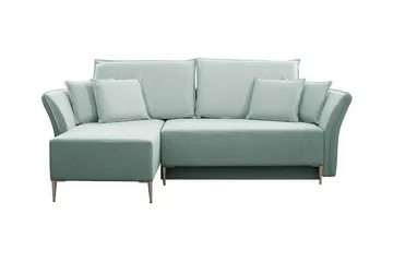 Staffin 3-sits Hörnbäddsoffa Light green - Products - Möbler - Soffa - Bäddsoffa - Hörnbäddsoffa