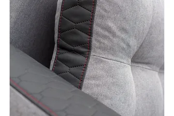 Sydney Divanbäddsoffa 238x140x88 cm LED-belysning - Grå - Products - Möbler - Soffa - Bäddsoffa - Bäddsoffa divan