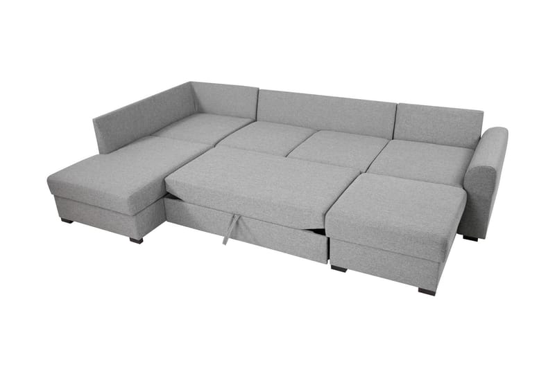 Taberk Bäddsoffa med Divan och Schäslong 4-sits - Grön - Products - Möbler - Soffa - Bäddsoffa - Bäddsoffa divan
