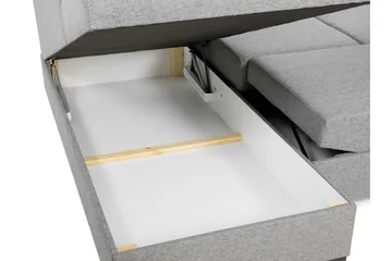 Taberk Bäddsoffa med Divan och Schäslong 4-sits i Chenille - Orange - Products - Möbler - Soffa - Bäddsoffa - Bäddsoffa divan