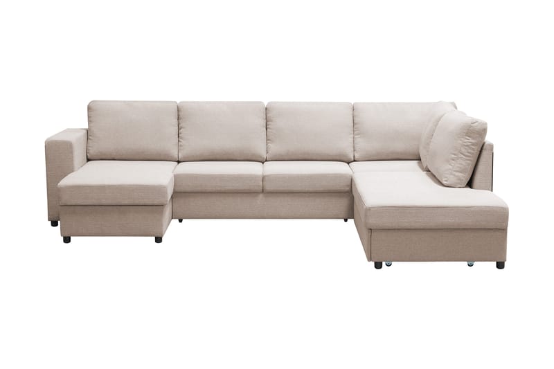 Verona U-Bäddsoffa Höger, Beige