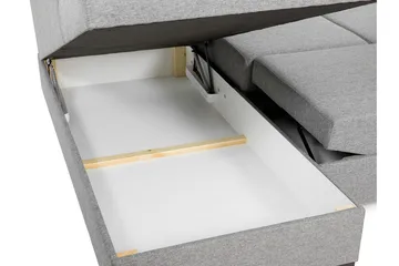 Wilma 6-sits Bäddsoffa - Mörkgrå/Svart - Products - Möbler - Soffa - Bäddsoffa - Bäddsoffa längsbäddad