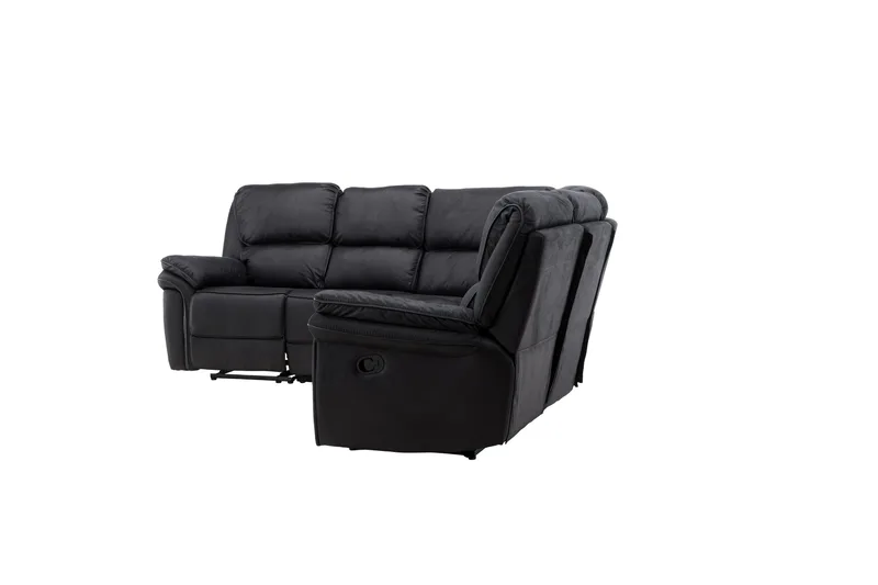 Saranda Reclinersoffa - Svart - Products - Möbler - Soffa - Biosoffa & reclinersoffa - 4 sits biosoffa & reclinersoffa